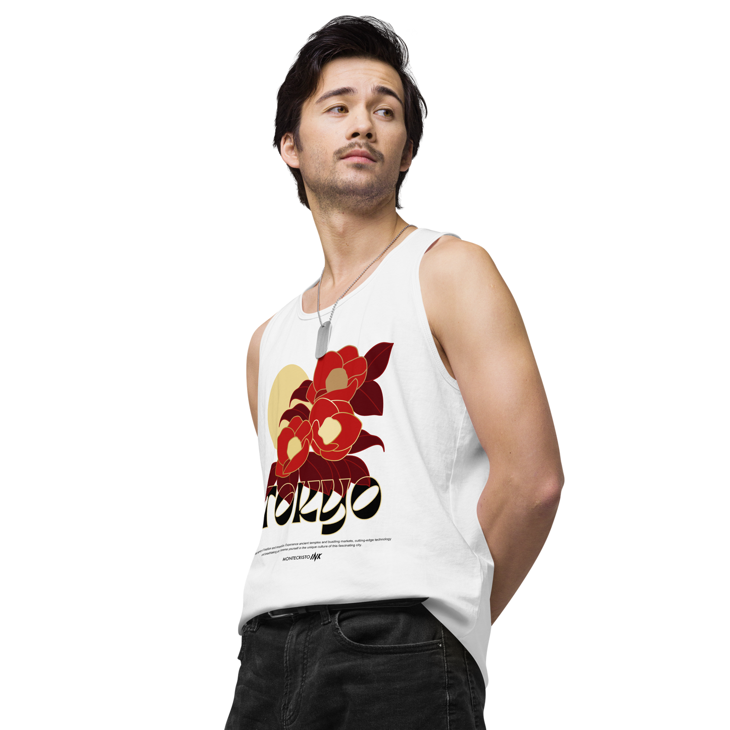 “Tokyo” print EliteBlend Premium Tank Top