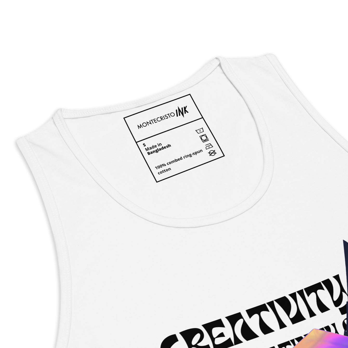 EliteBlend Premium Tank Top with Iconic "Cube of Creativity" print