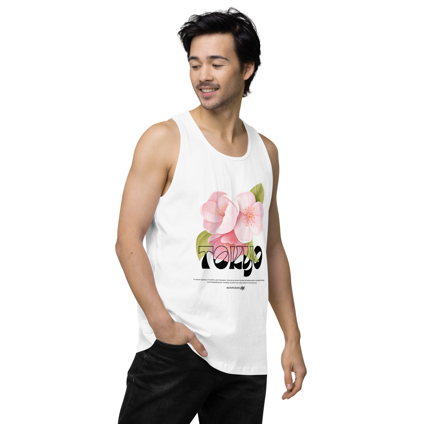 “Tokyo” print EliteBlend Premium Tank Top