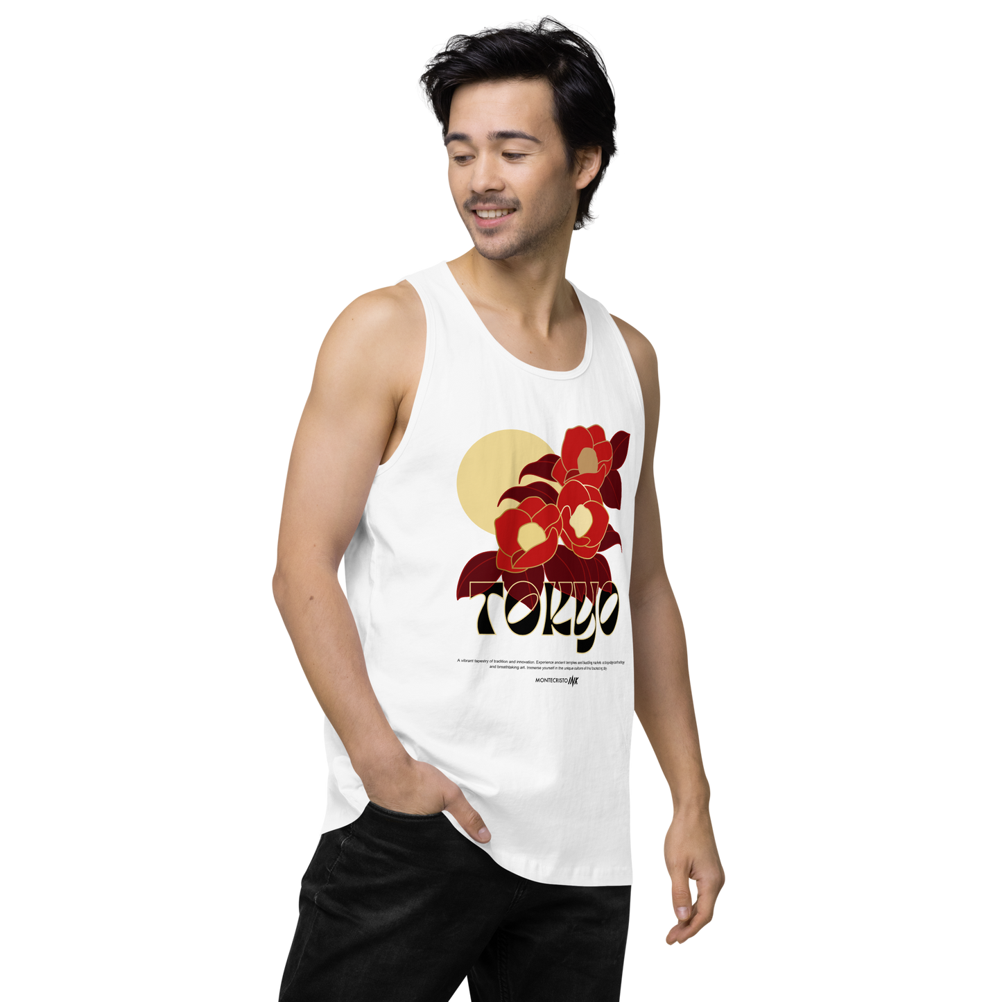 “Tokyo” print EliteBlend Premium Tank Top