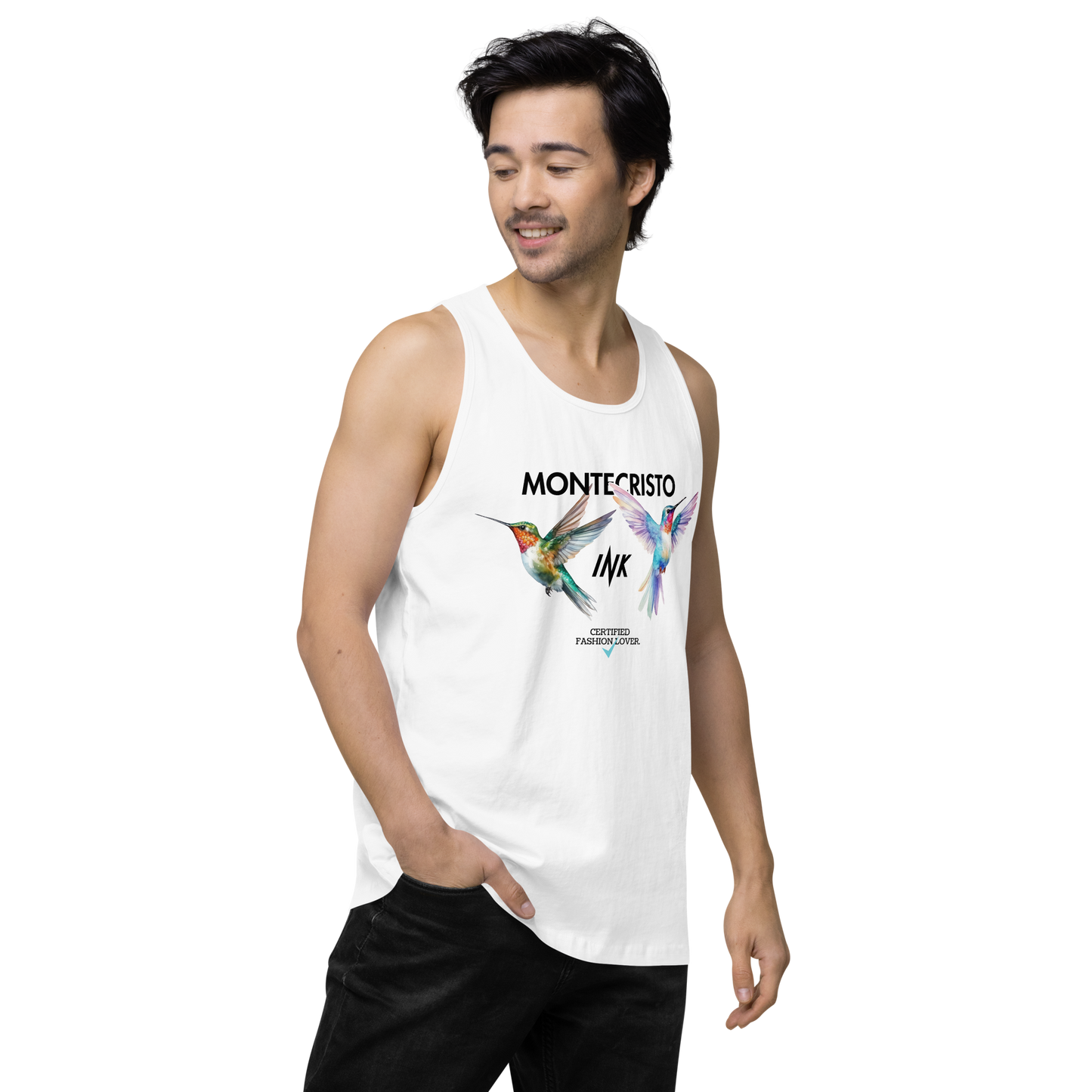 EliteBlend Premium Tank Top with "Certified Fashion Lover" motif