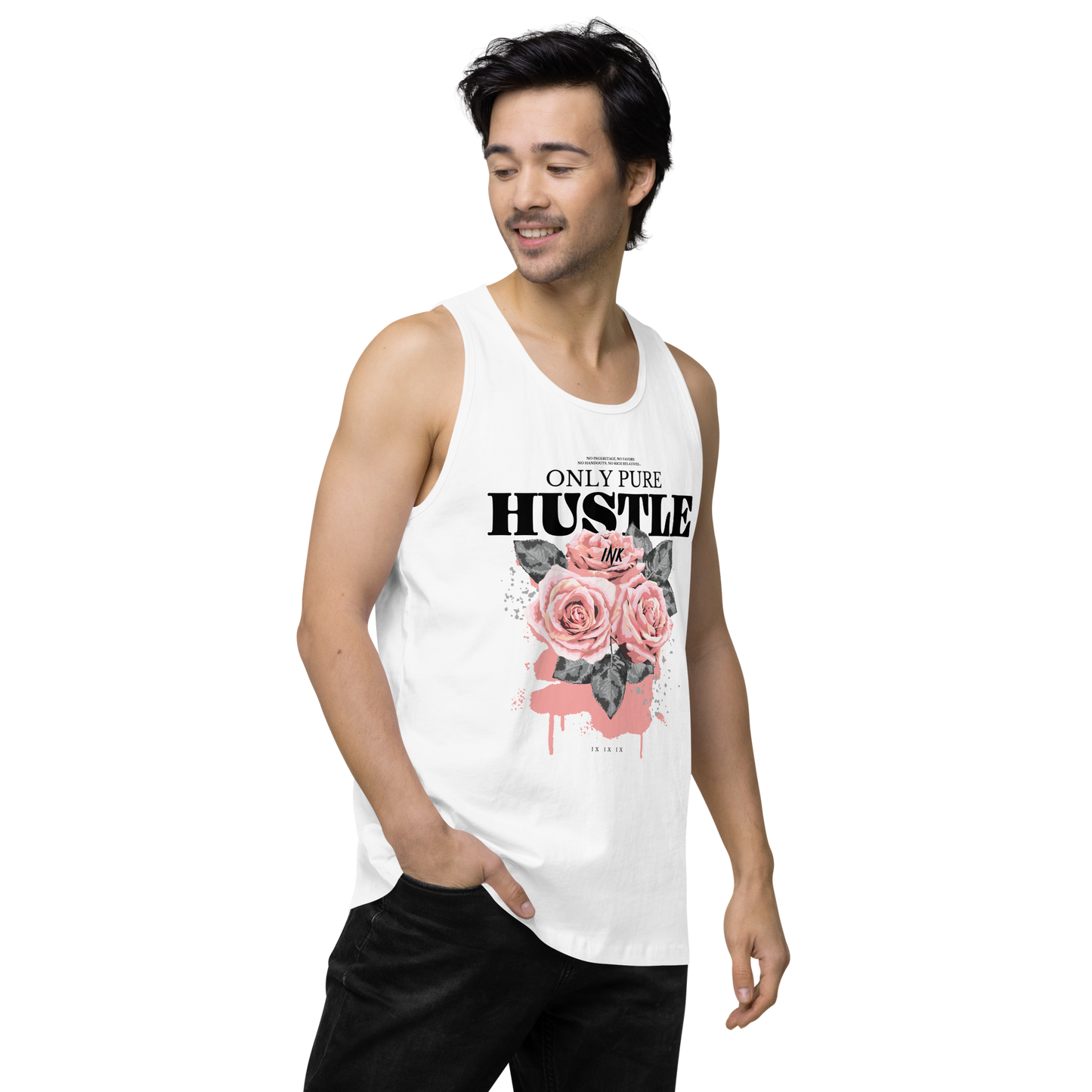 EliteBlend Premium Tank Top with "Only Pure Hustle" motif