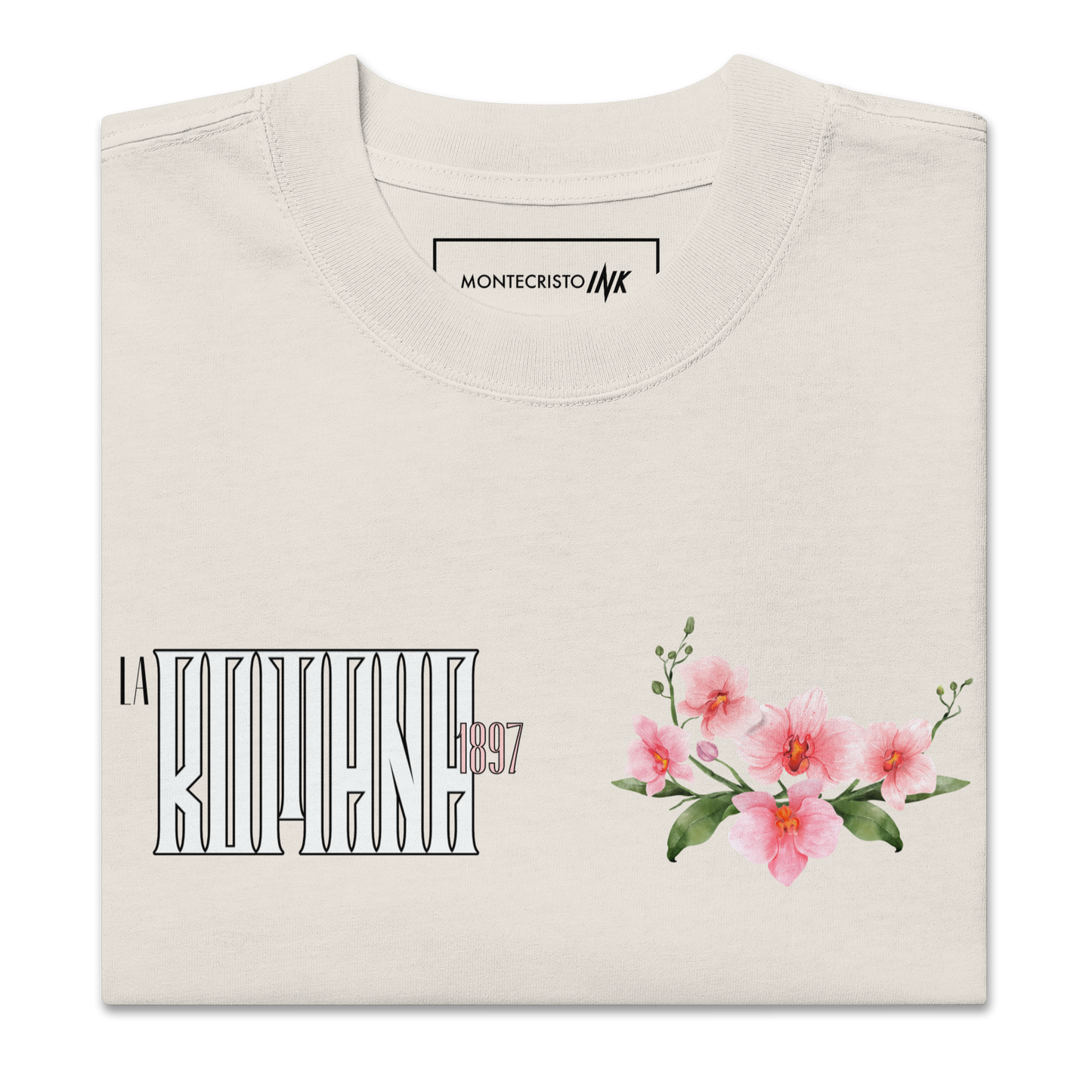 Oversized Retro Faded Tee with “La Romana, 1897” motif