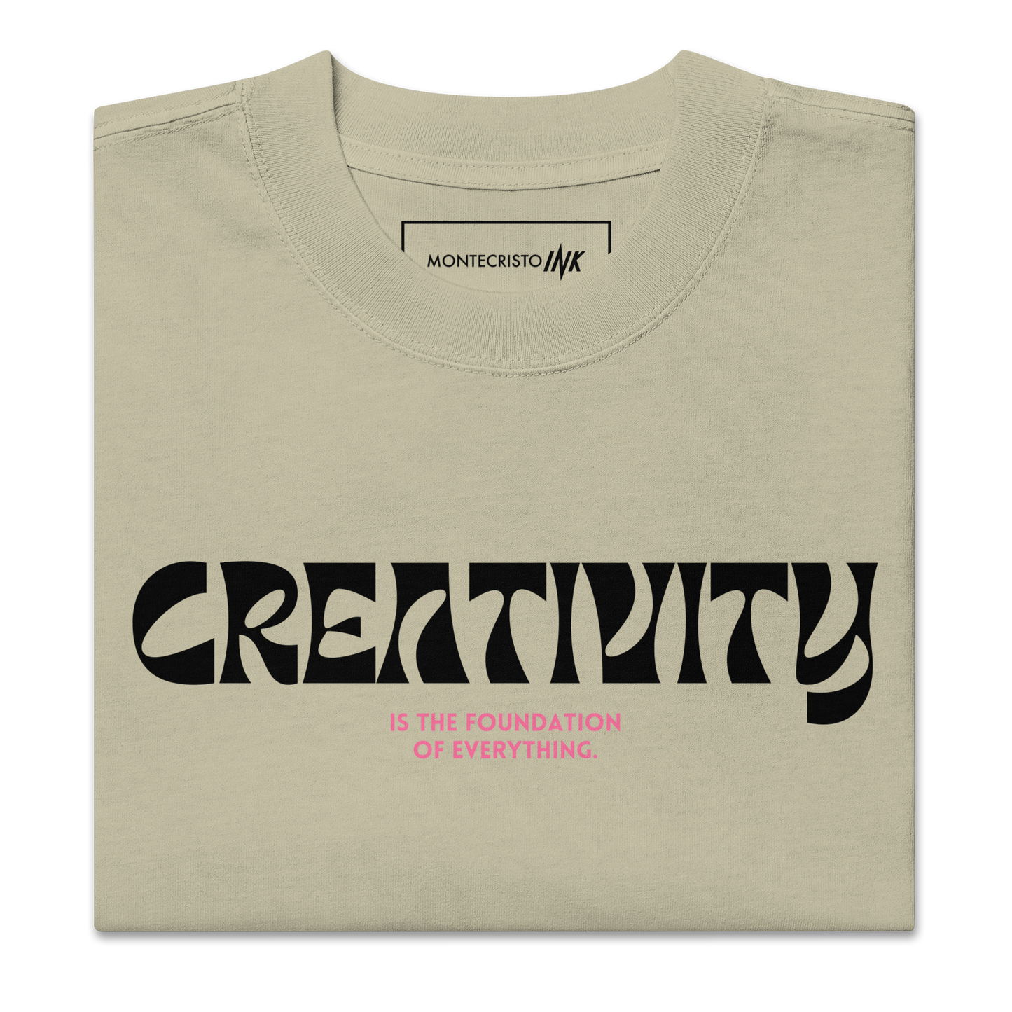 Oversized Retro Faded Tee with Iconic "Cube of Creativity" print