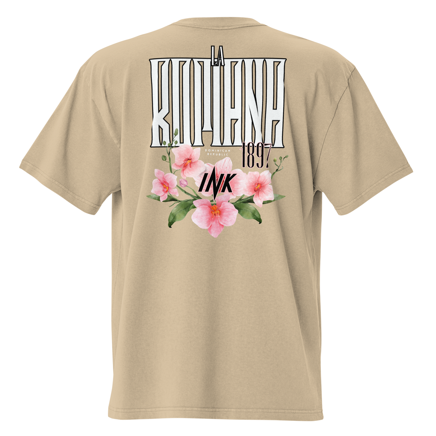 Oversized Retro Faded Tee with “La Romana, 1897” motif