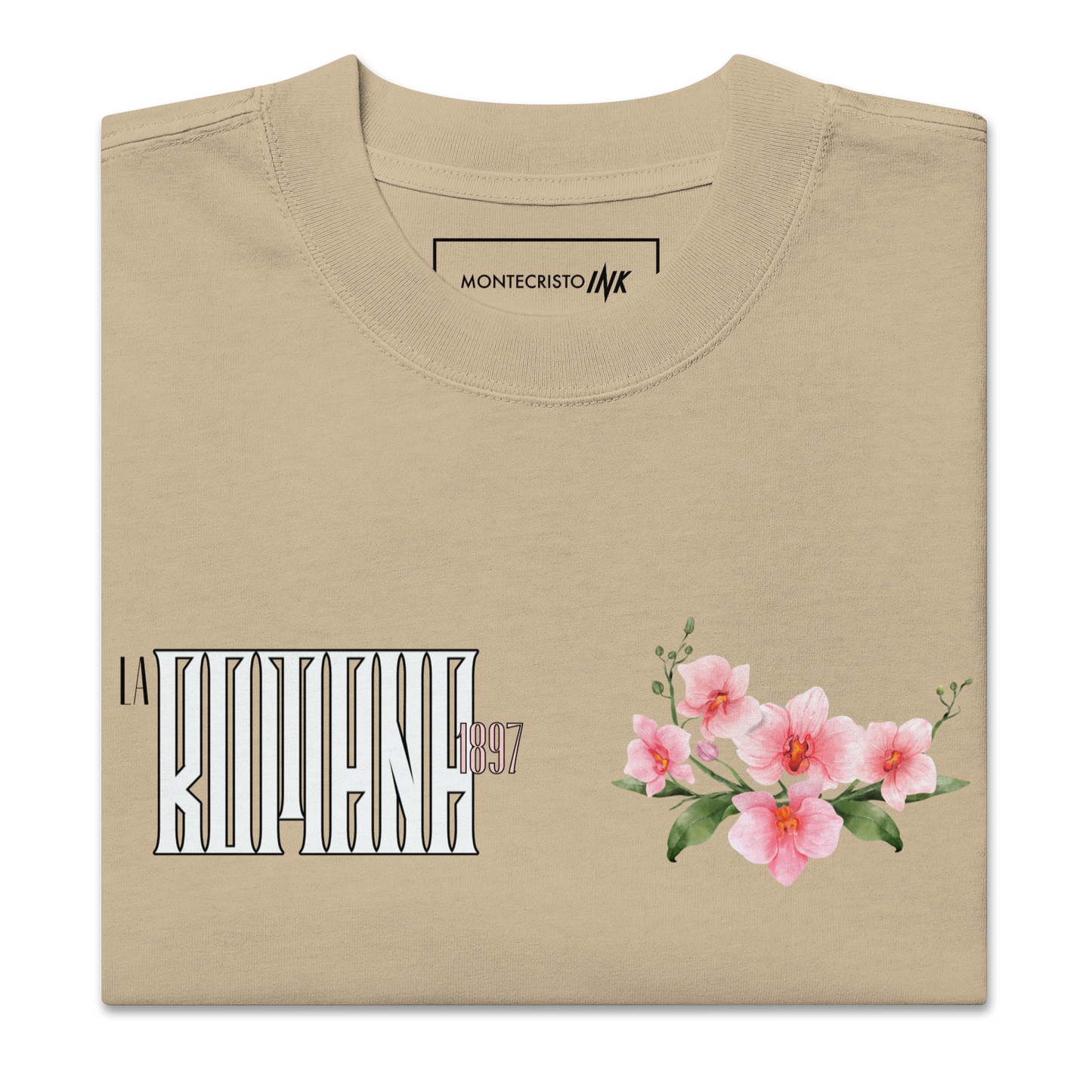 Oversized Retro Faded Tee with “La Romana, 1897” motif