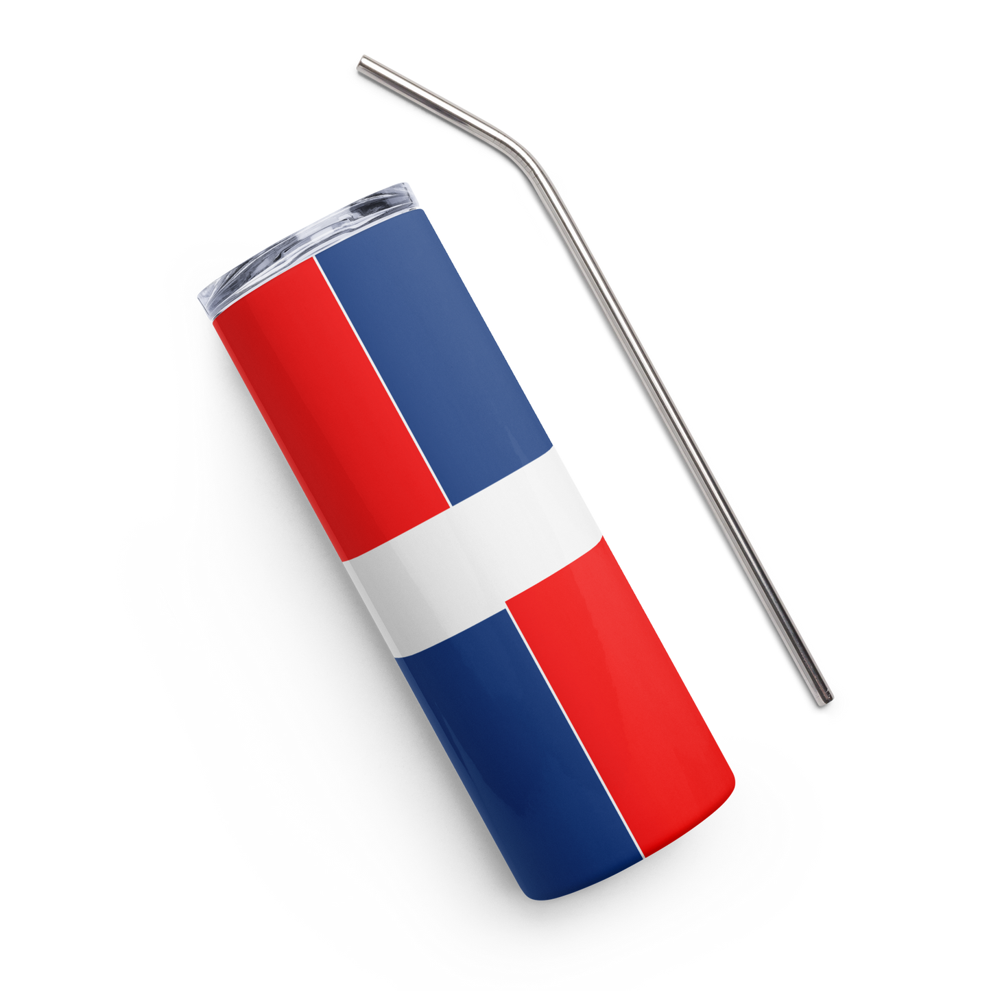 "Dominican Republic Flag" Essential Stainless Steel Tumbler