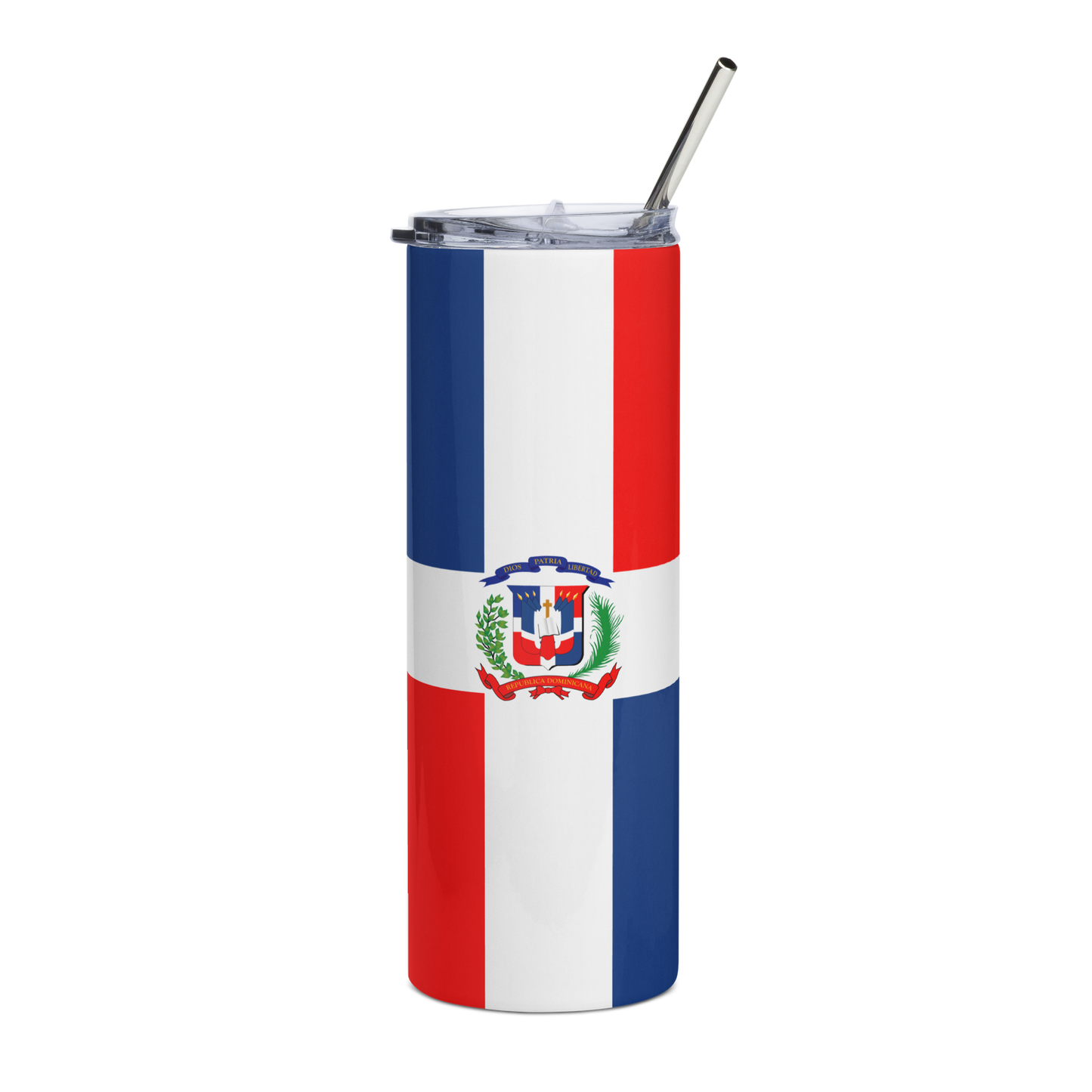 "Dominican Republic Flag" Essential Stainless Steel Tumbler