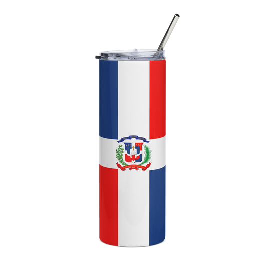 "Dominican Republic Flag" Essential Stainless Steel Tumbler