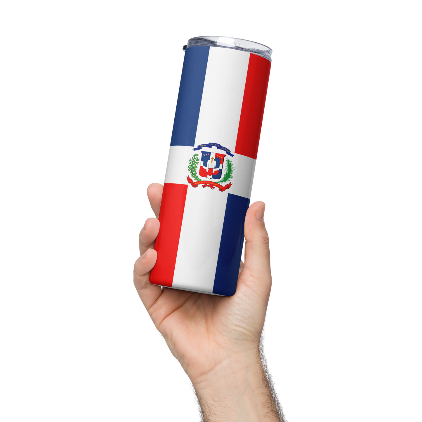 "Dominican Republic Flag" Essential Stainless Steel Tumbler