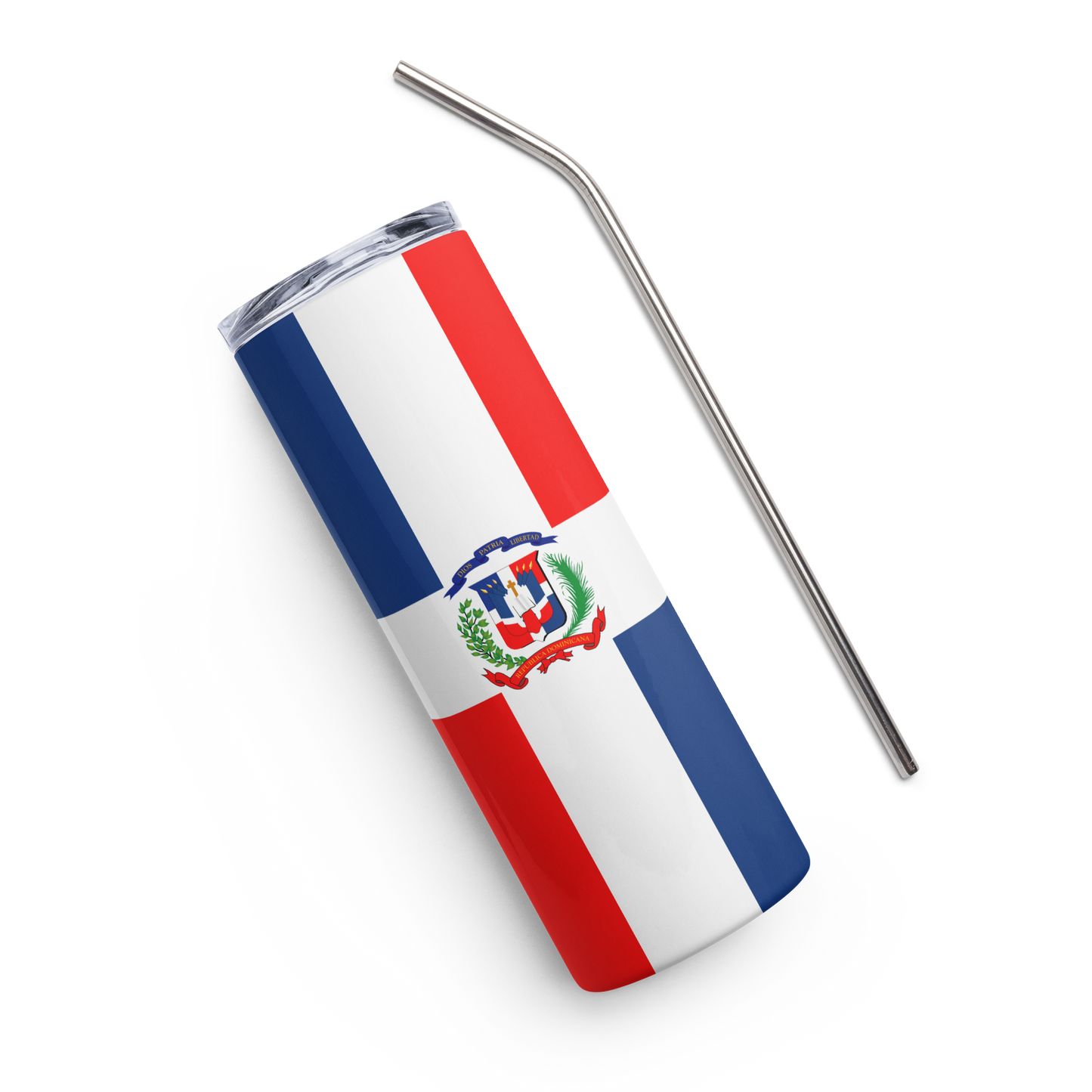 "Dominican Republic Flag" Essential Stainless Steel Tumbler