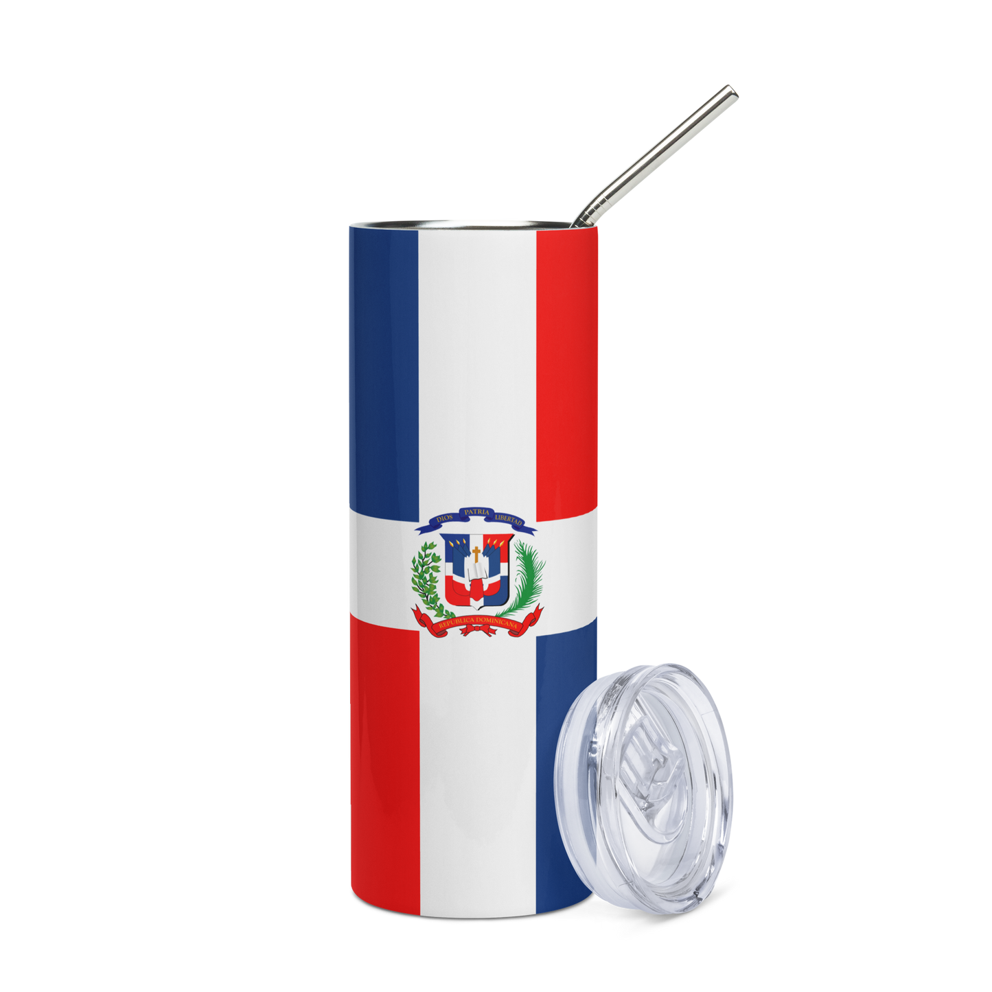 "Dominican Republic Flag" Essential Stainless Steel Tumbler