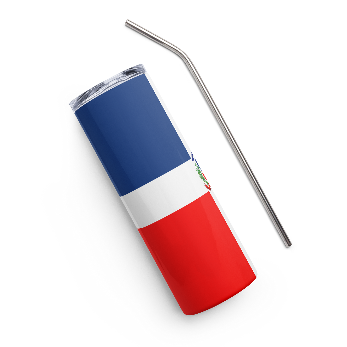 "Dominican Republic Flag" Essential Stainless Steel Tumbler