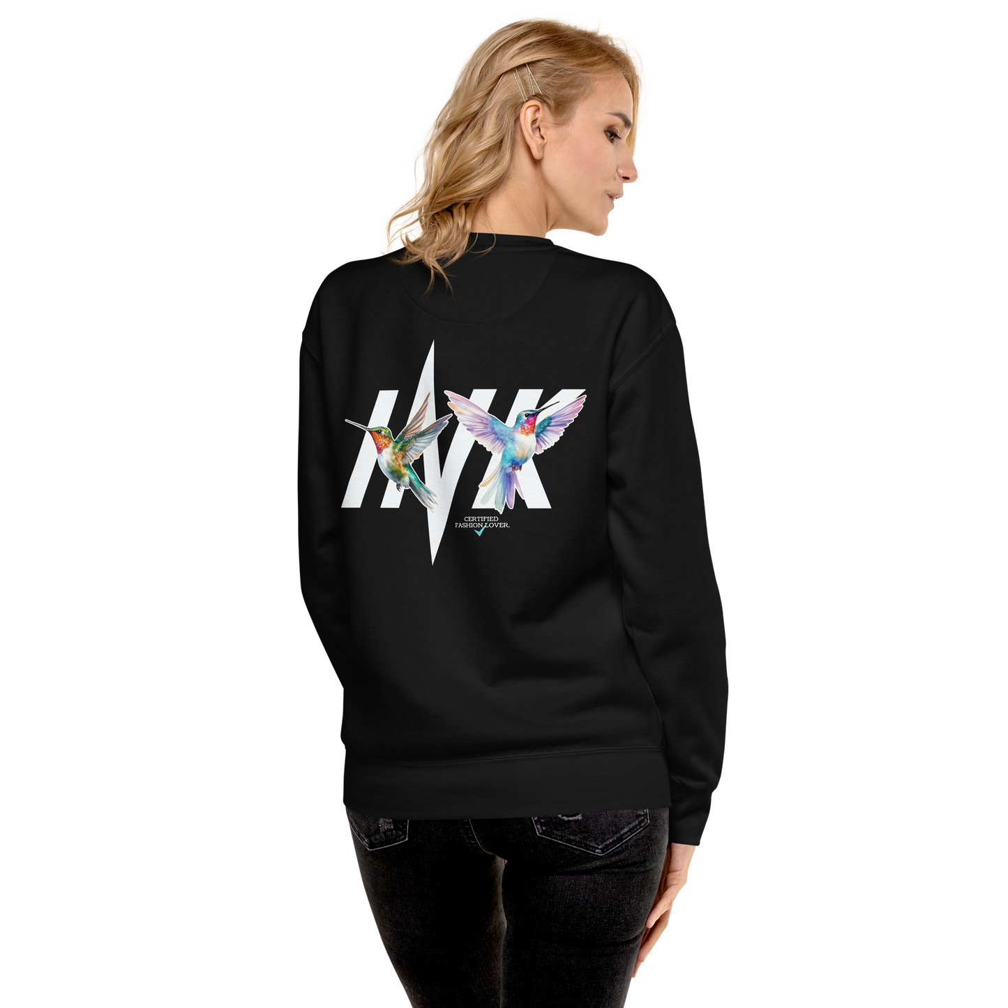 Essential Stylish Crewneck Premium Sweatshirt with "Certified Fashion Lover" motif