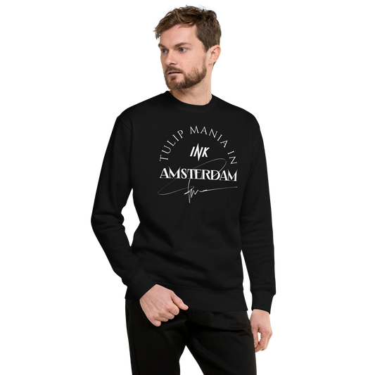 Essential Stylish Crewneck Premium Sweatshirt with “Tulip Mania in Amsterdam” motif