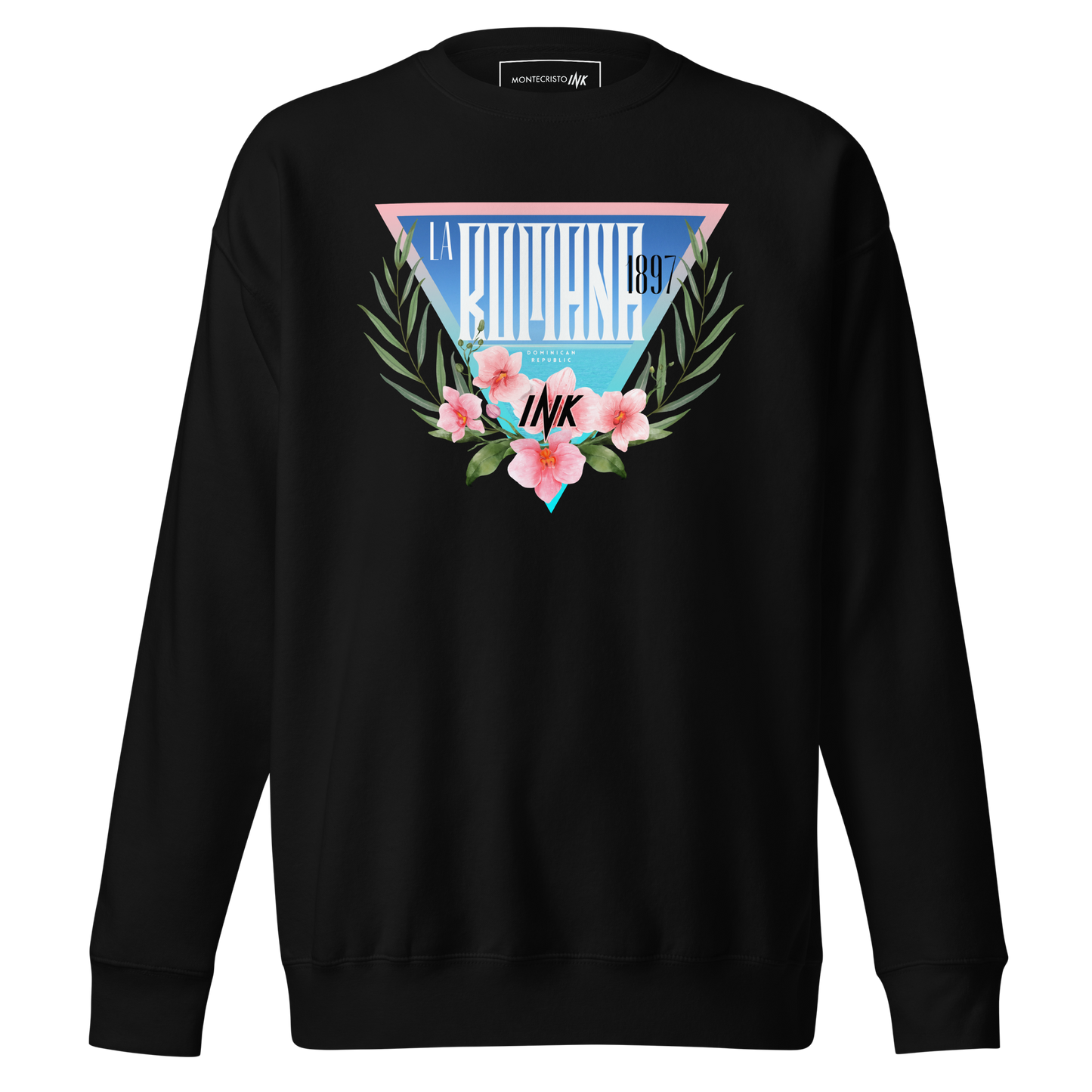 Essential Stylish Crewneck Premium Sweatshirt with “La Romana, 1897” motif