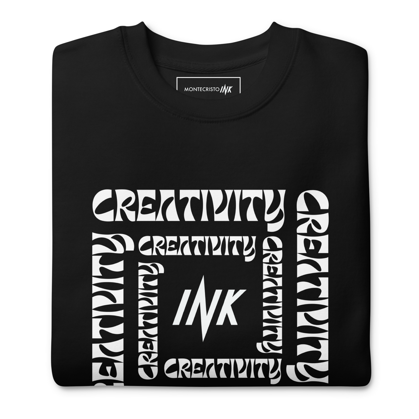 Essential Stylish Crewneck Premium Sweatshirt with "Cube of Creativity" print