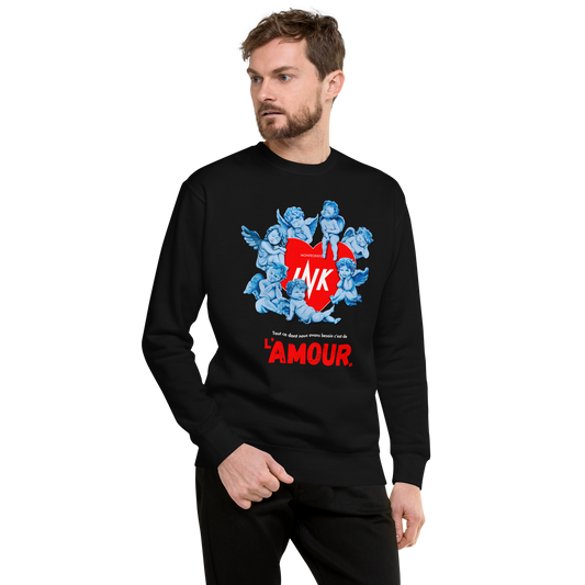 Essential Stylish Crewneck Premium Sweatshirt with "AMOUR" motif