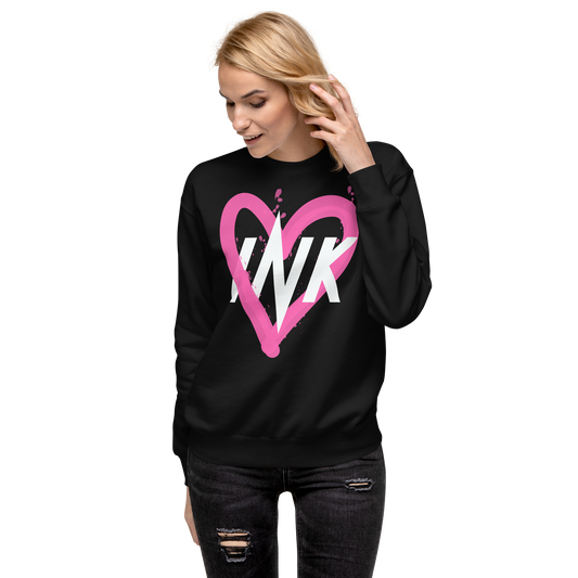 Essential Stylish Crewneck Premium Sweatshirt with “Ink Heart” motif