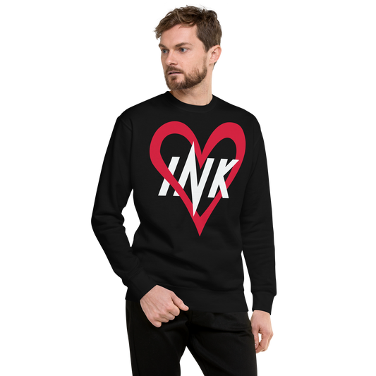 Essential Stylish Crewneck Premium Sweatshirt with “Ink Love” motif