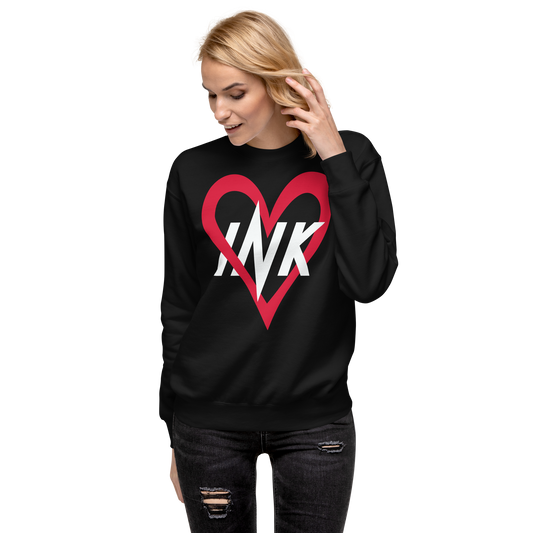 Essential Stylish Crewneck Premium Sweatshirt with “Ink Love” motif