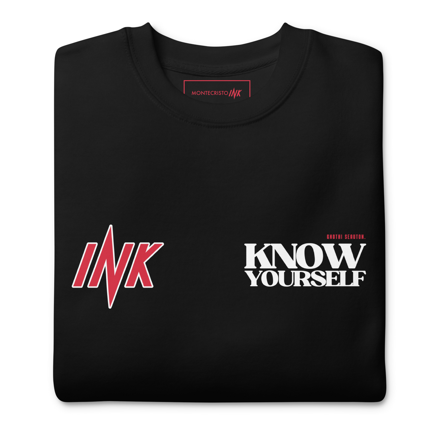 Essential Stylish Crewneck Premium Sweatshirt with "Know Yourself" design