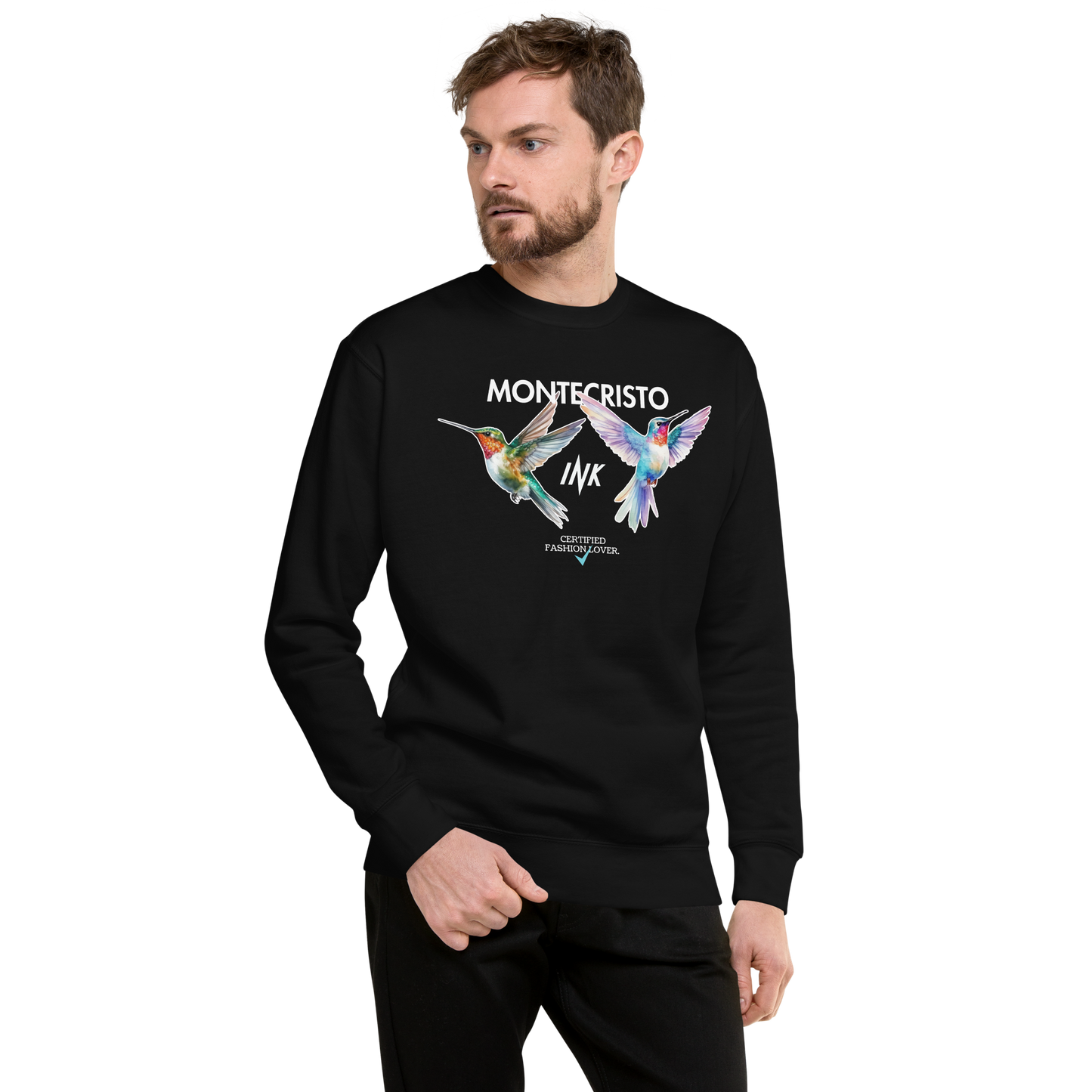 Essential Stylish Crewneck Premium Sweatshirt with "Certified Fashion Lover" motif