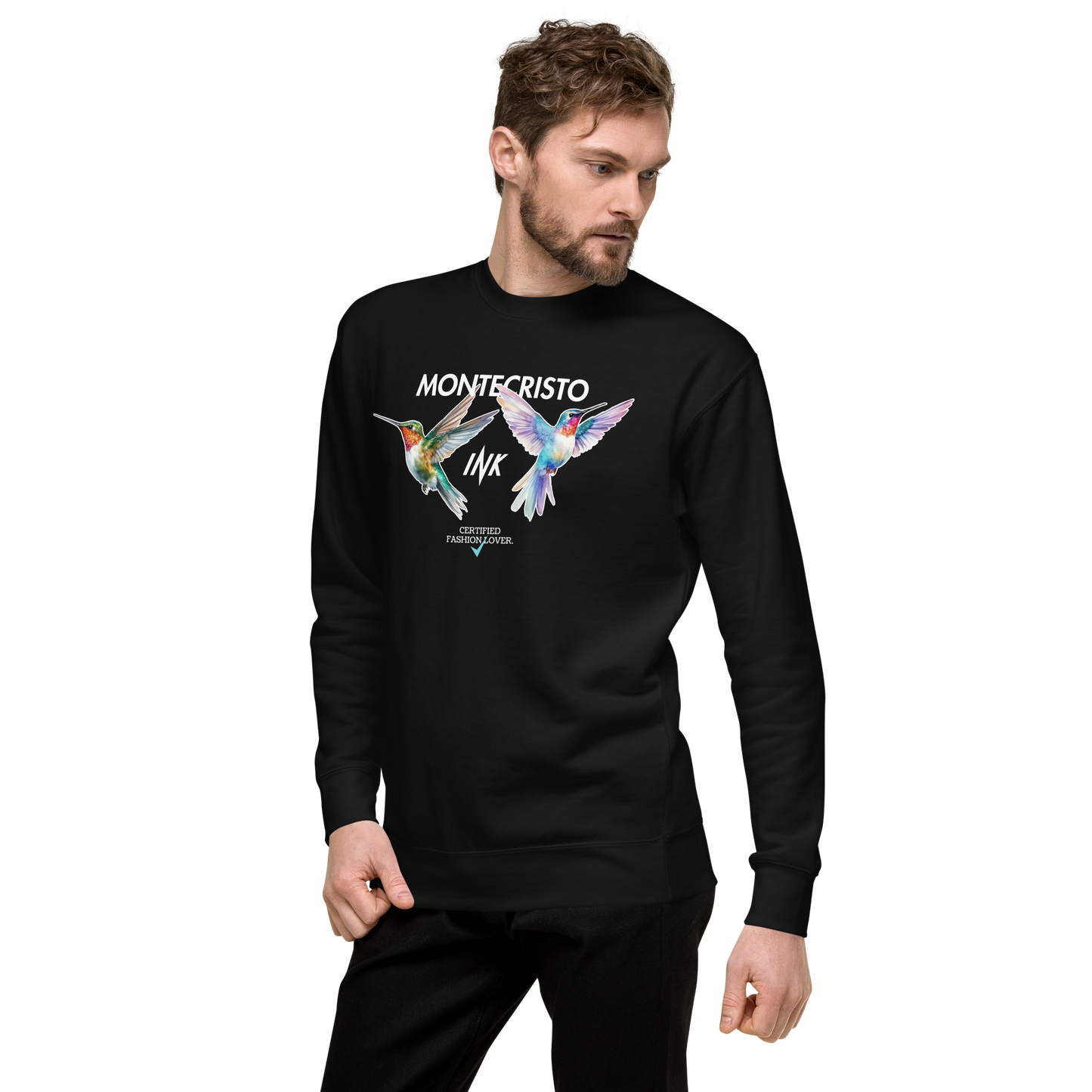 Essential Stylish Crewneck Premium Sweatshirt with "Certified Fashion Lover" motif