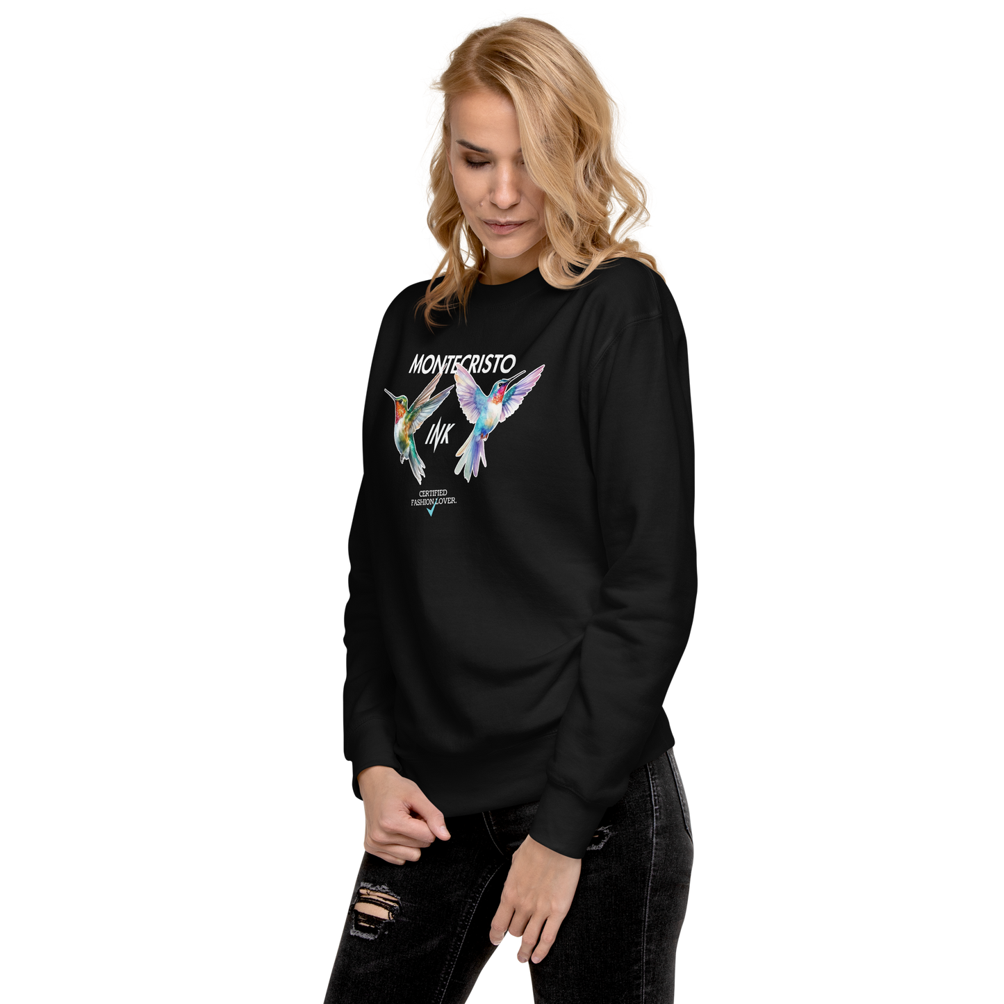 Essential Stylish Crewneck Premium Sweatshirt with "Certified Fashion Lover" motif