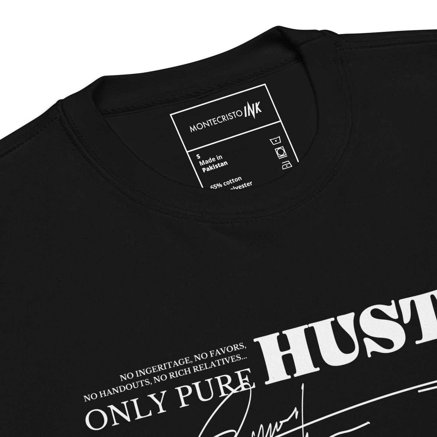 Essential Stylish Crewneck Premium Sweatshirt with "Only Pure Hustle" motif