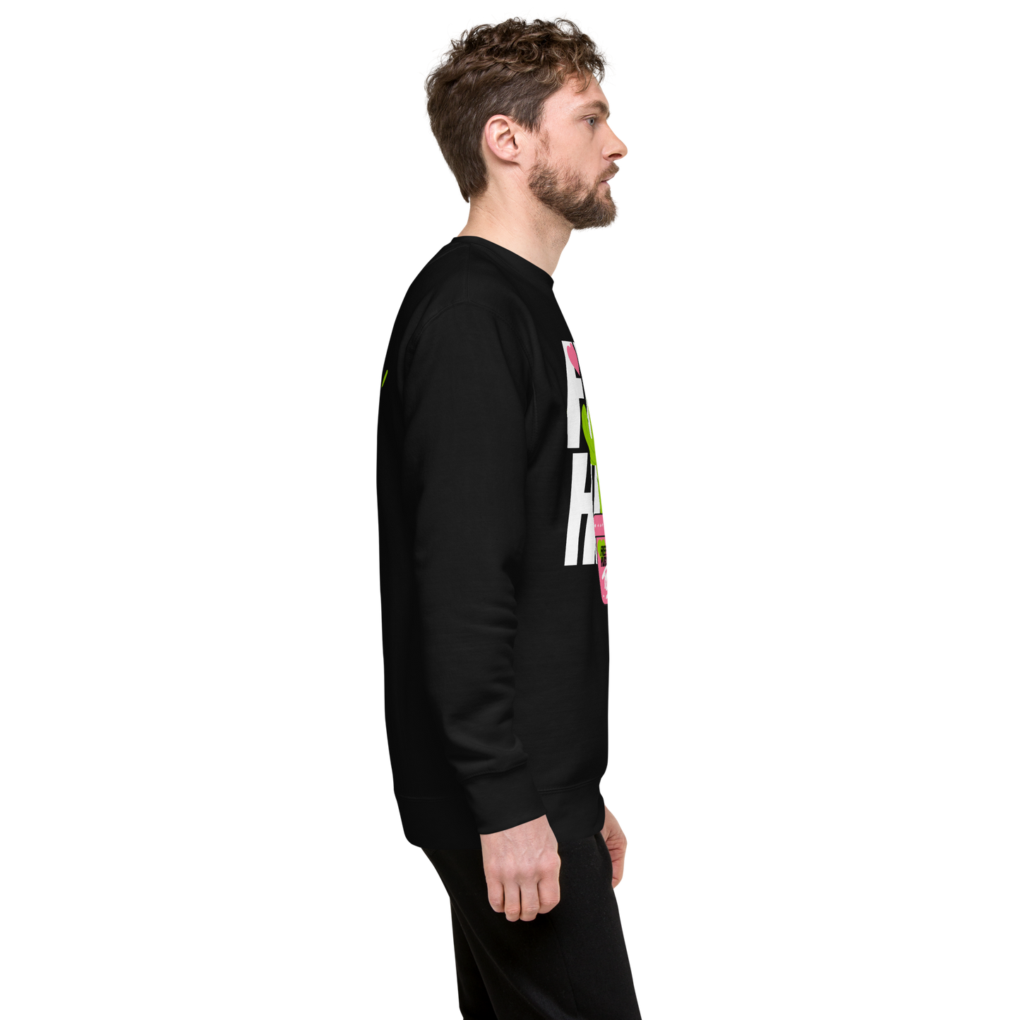 Essential Stylish Crewneck Premium Sweatshirt with "Free Hugs Today" design