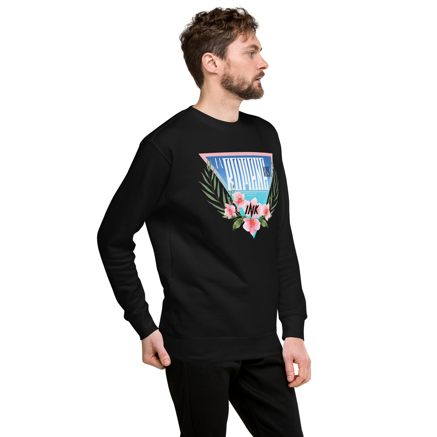 Essential Stylish Crewneck Premium Sweatshirt with “La Romana, 1897” motif