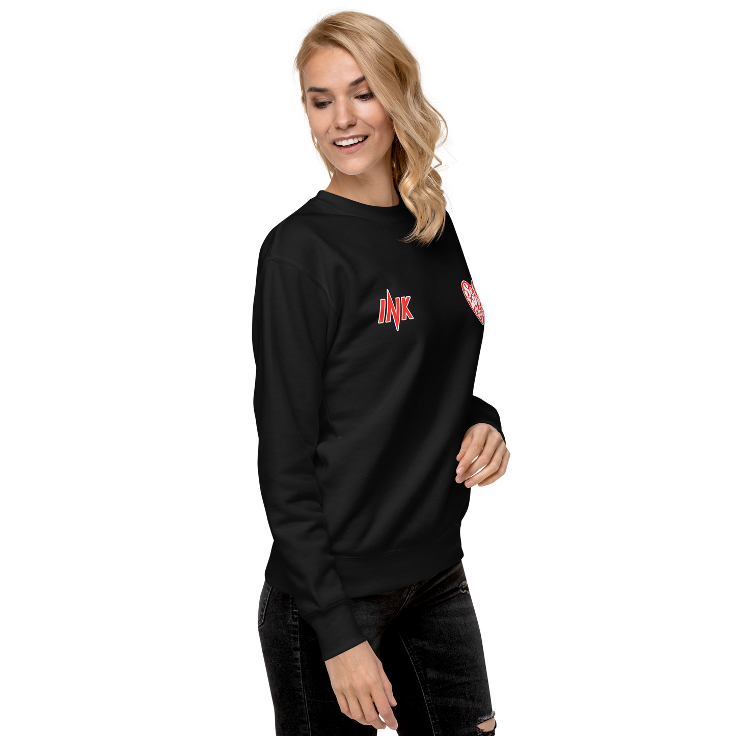 Essential Stylish Crewneck Premium Sweatshirt with "Self Love Club" motif