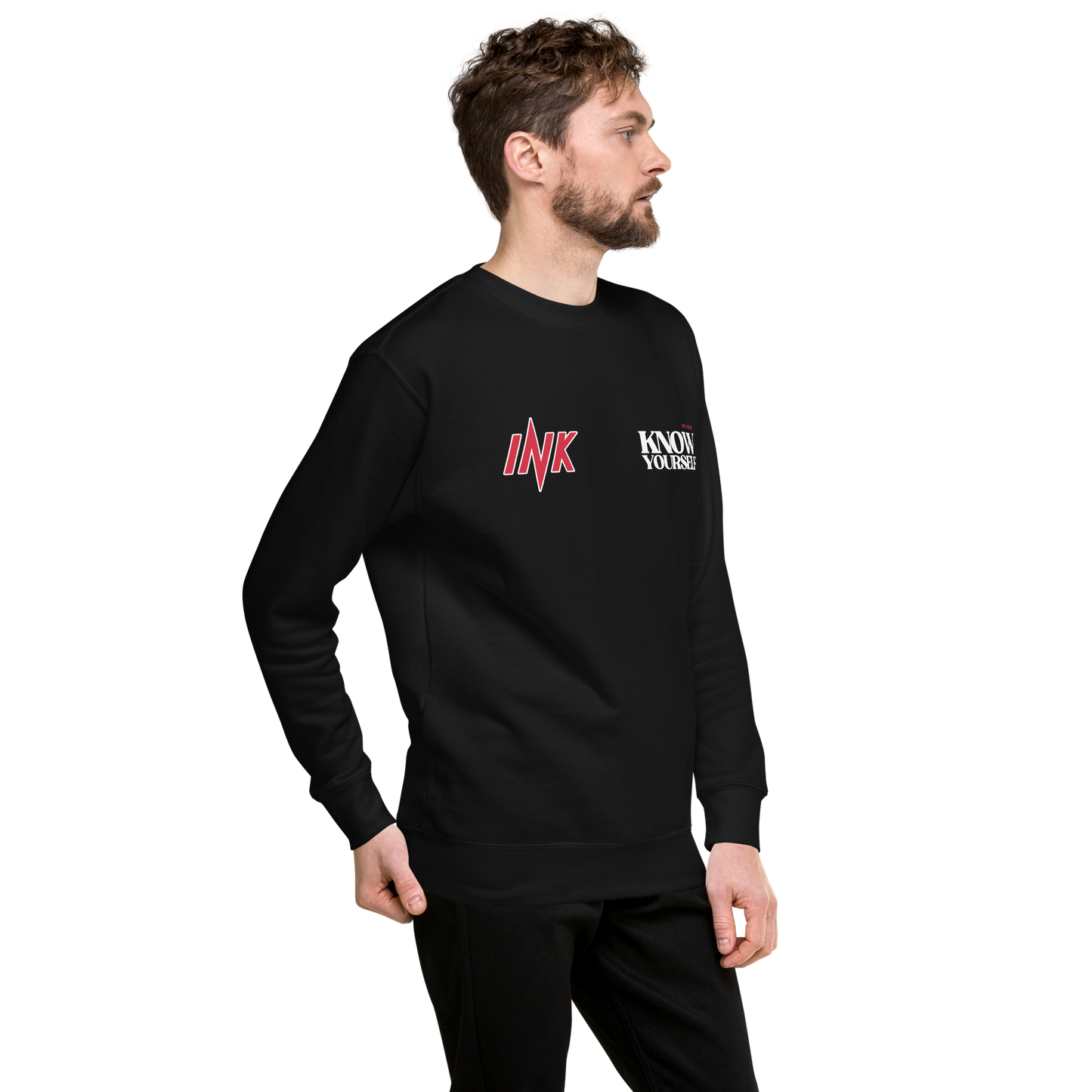 Essential Stylish Crewneck Premium Sweatshirt with "Know Yourself" design