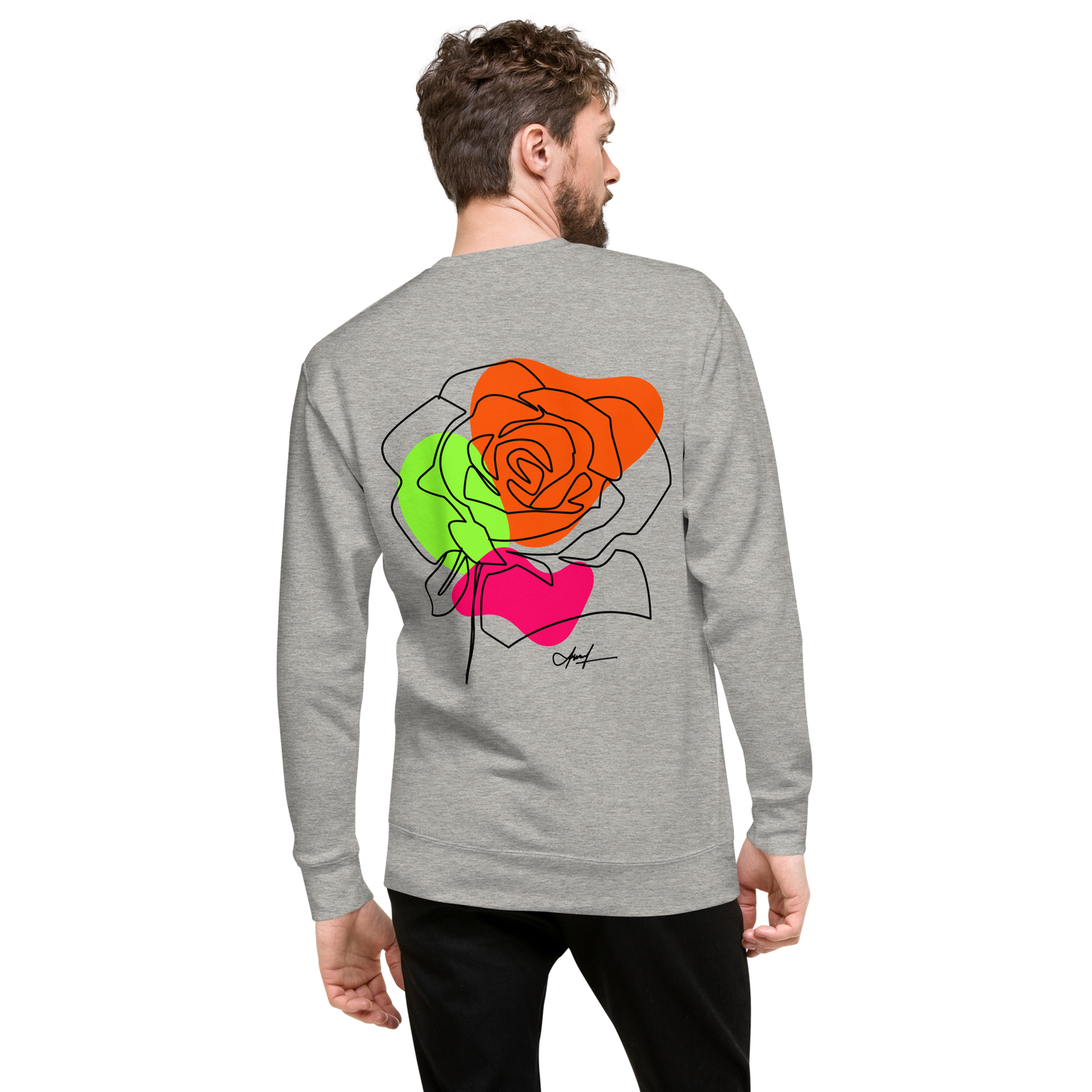 Essential Stylish Crewneck Premium Sweatshirt with "Let Your Dreams Blossom" design