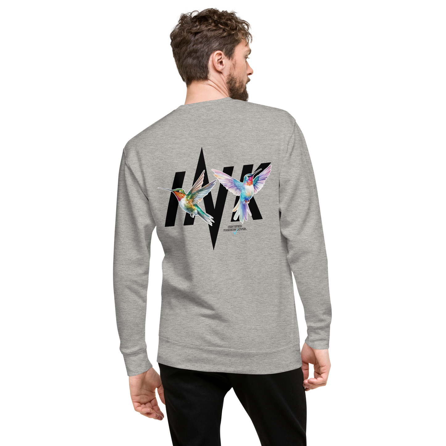 Essential Stylish Crewneck Premium Sweatshirt with "Certified Fashion Lover" motif