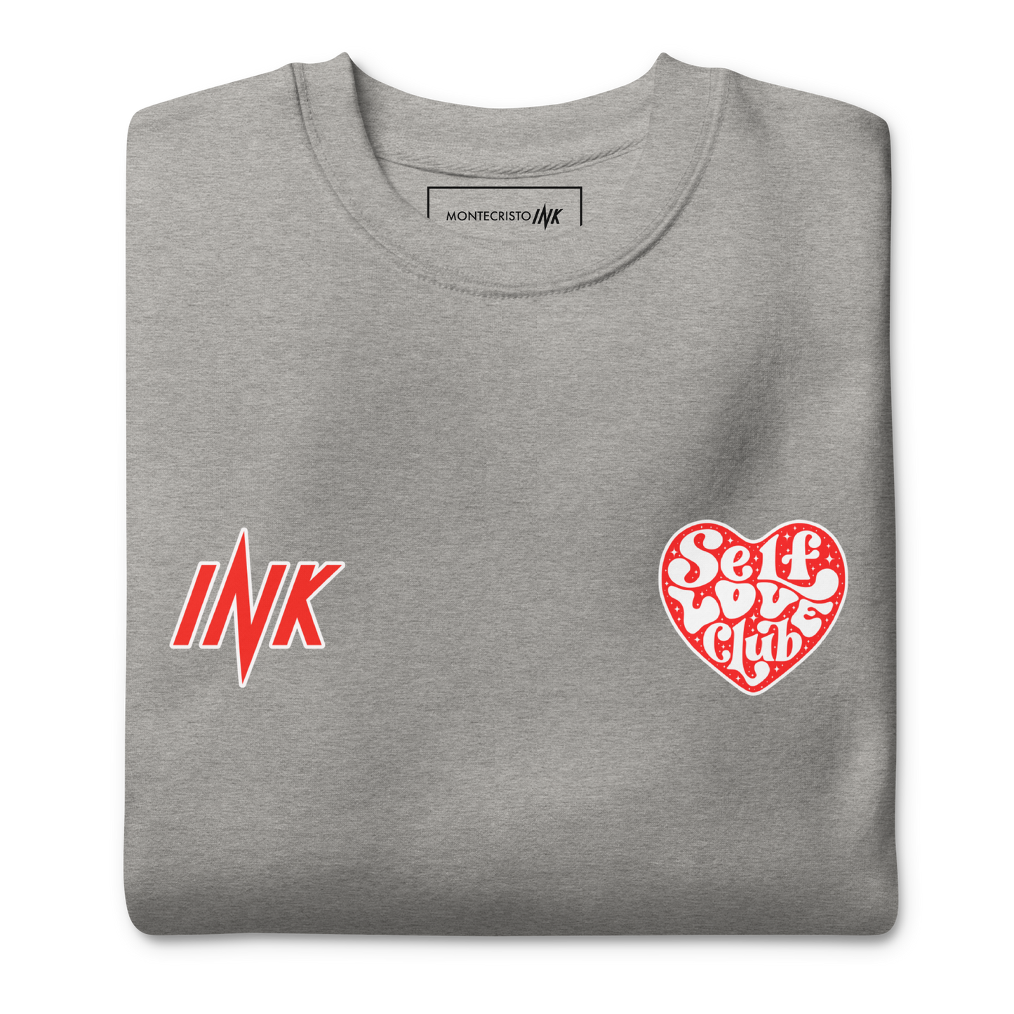 Essential Stylish Crewneck Premium Sweatshirt with "Self Love Club" motif