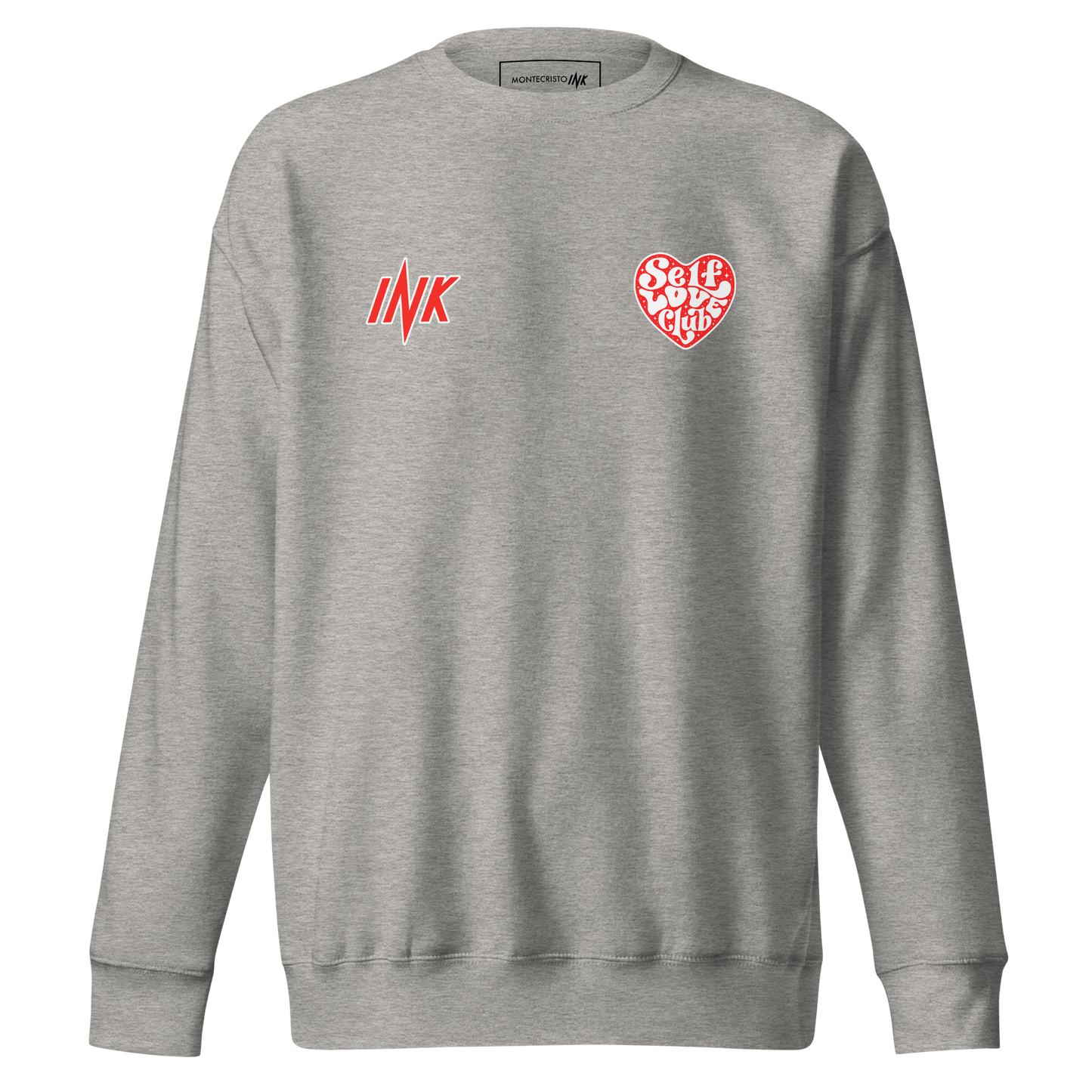 Essential Stylish Crewneck Premium Sweatshirt with "Self Love Club" motif