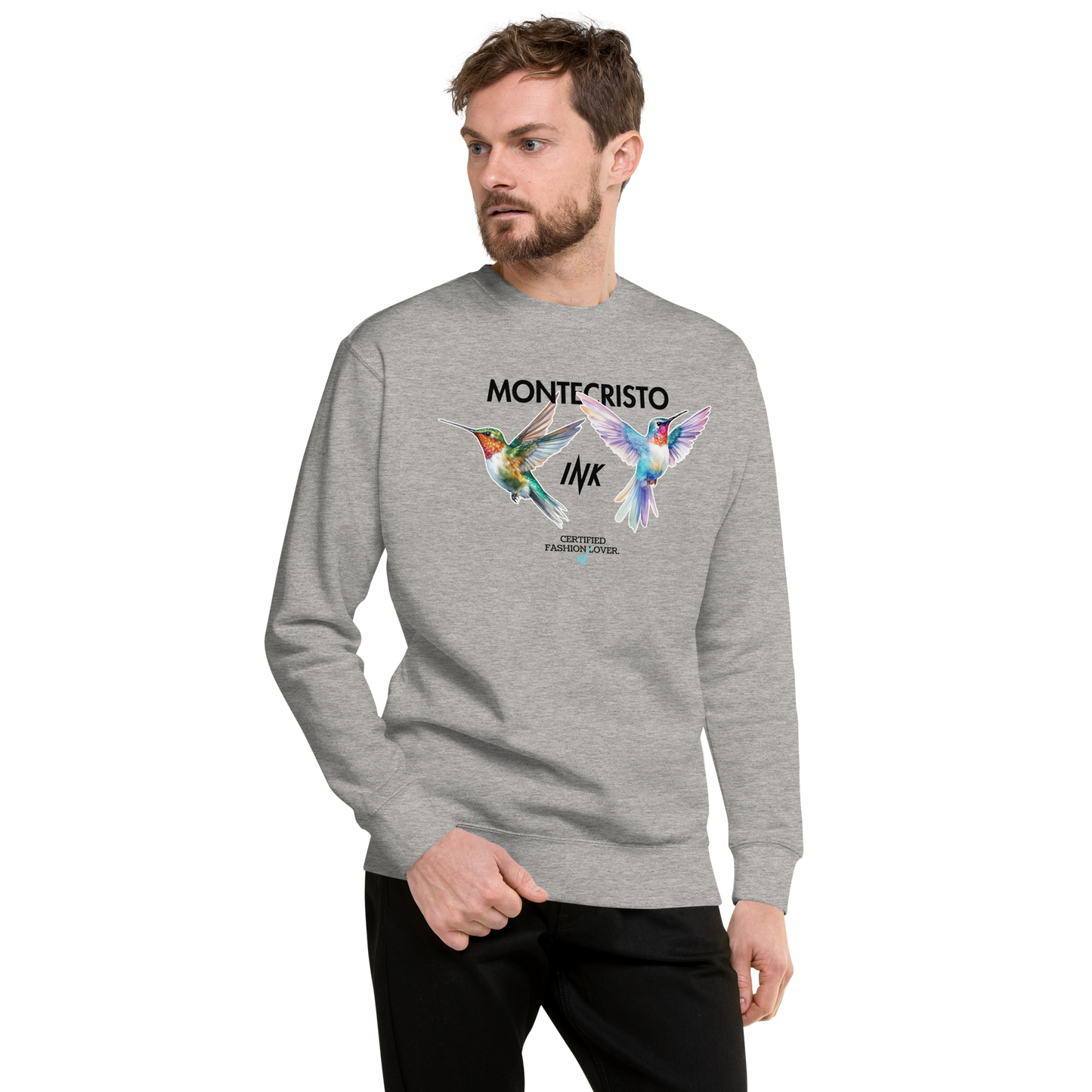 Essential Stylish Crewneck Premium Sweatshirt with "Certified Fashion Lover" motif