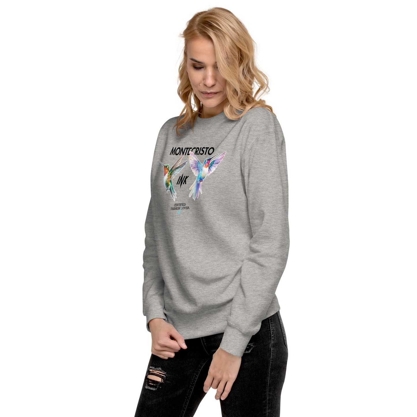 Essential Stylish Crewneck Premium Sweatshirt with "Certified Fashion Lover" motif