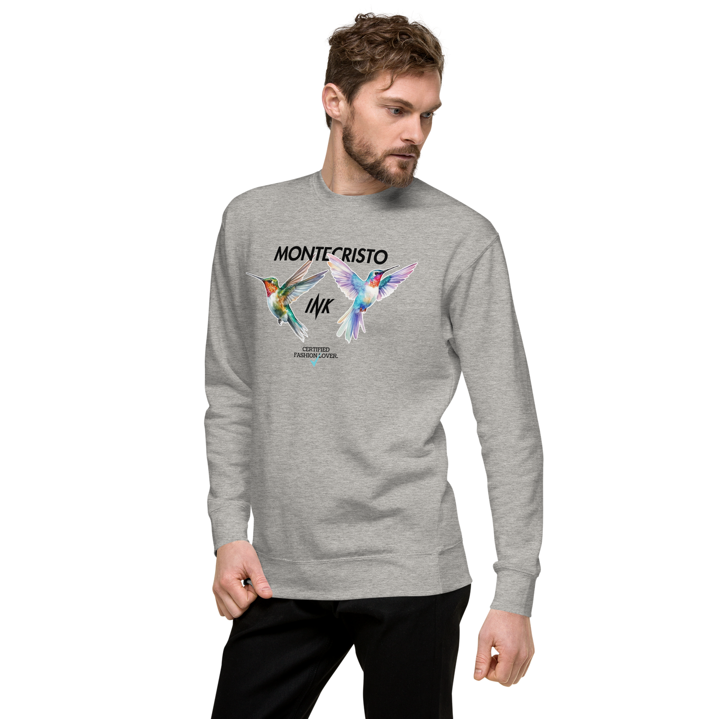 Essential Stylish Crewneck Premium Sweatshirt with "Certified Fashion Lover" motif