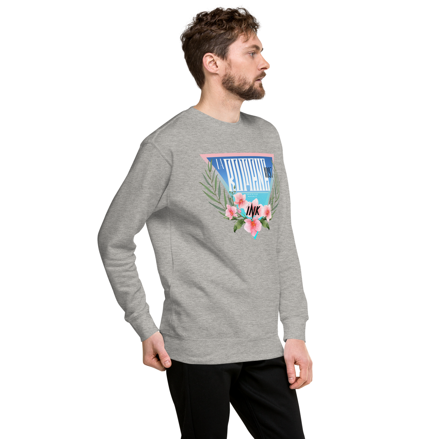 Essential Stylish Crewneck Premium Sweatshirt with “La Romana, 1897” motif