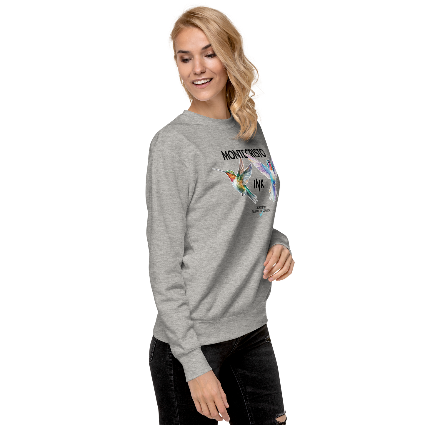 Essential Stylish Crewneck Premium Sweatshirt with "Certified Fashion Lover" motif