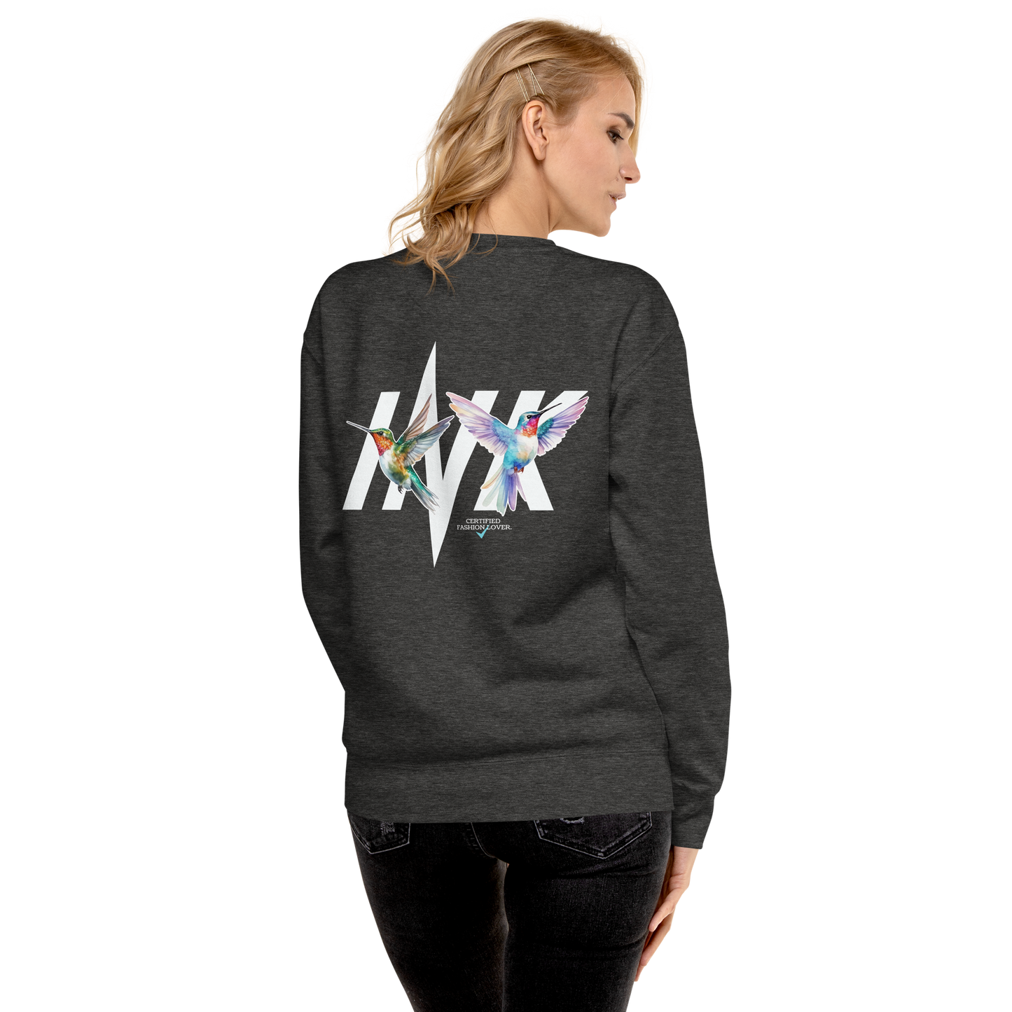 Essential Stylish Crewneck Premium Sweatshirt with "Certified Fashion Lover" motif