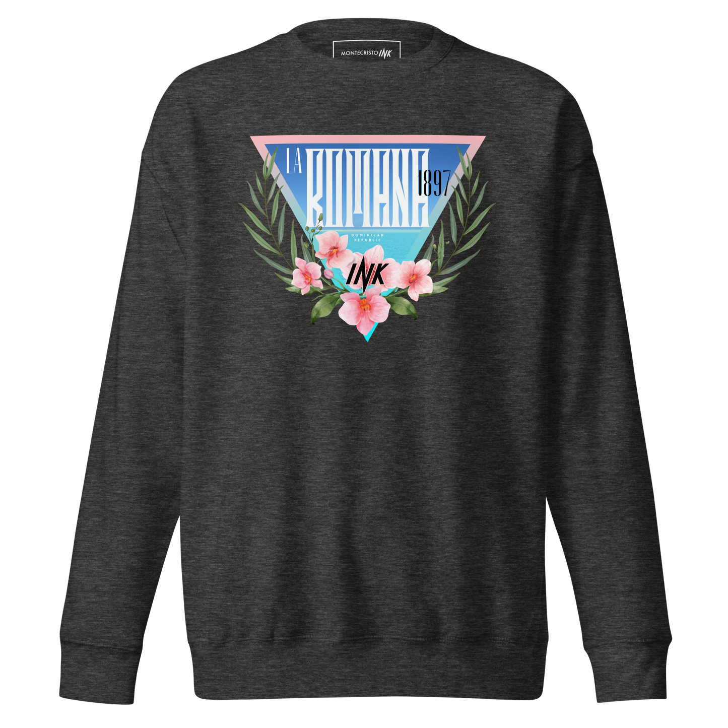 Essential Stylish Crewneck Premium Sweatshirt with “La Romana, 1897” motif