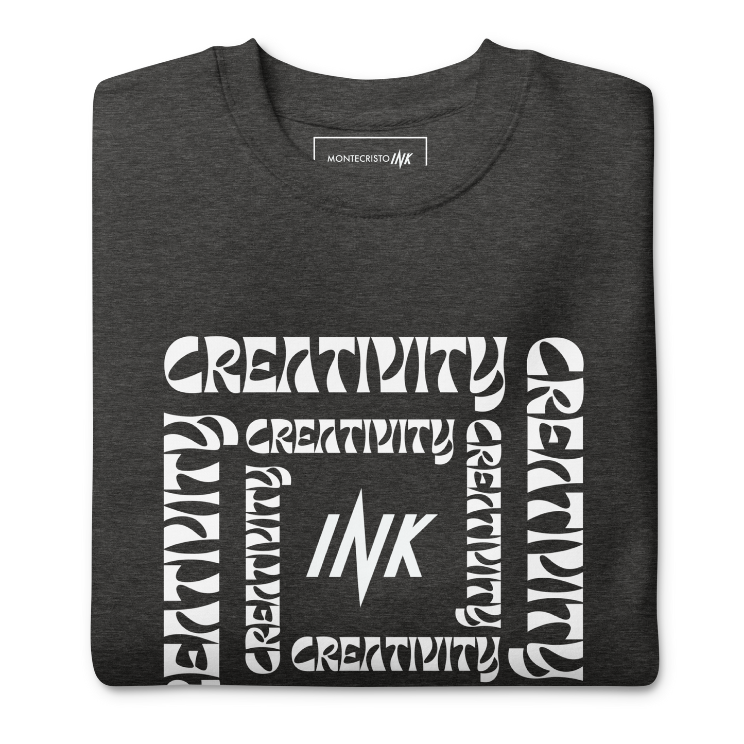 Essential Stylish Crewneck Premium Sweatshirt with "Cube of Creativity" print