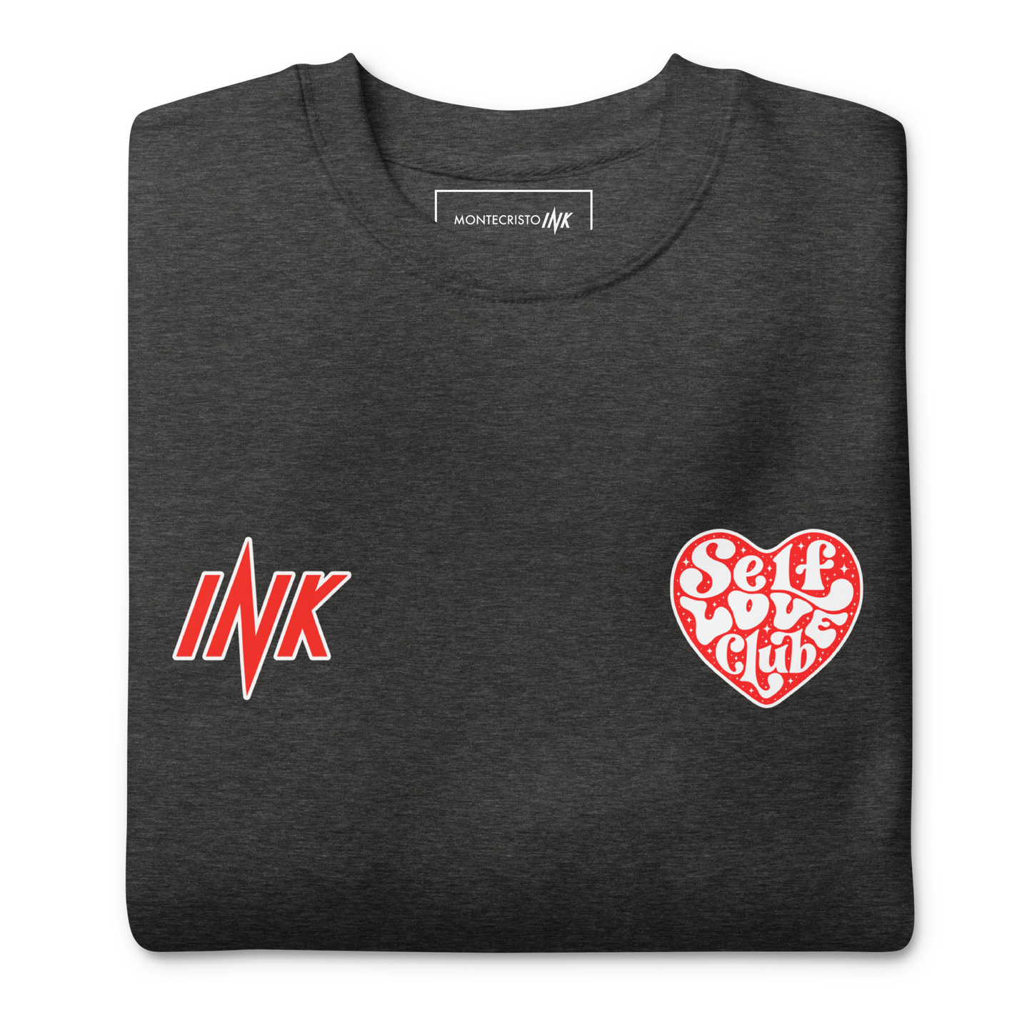 Essential Stylish Crewneck Premium Sweatshirt with "Self Love Club" motif