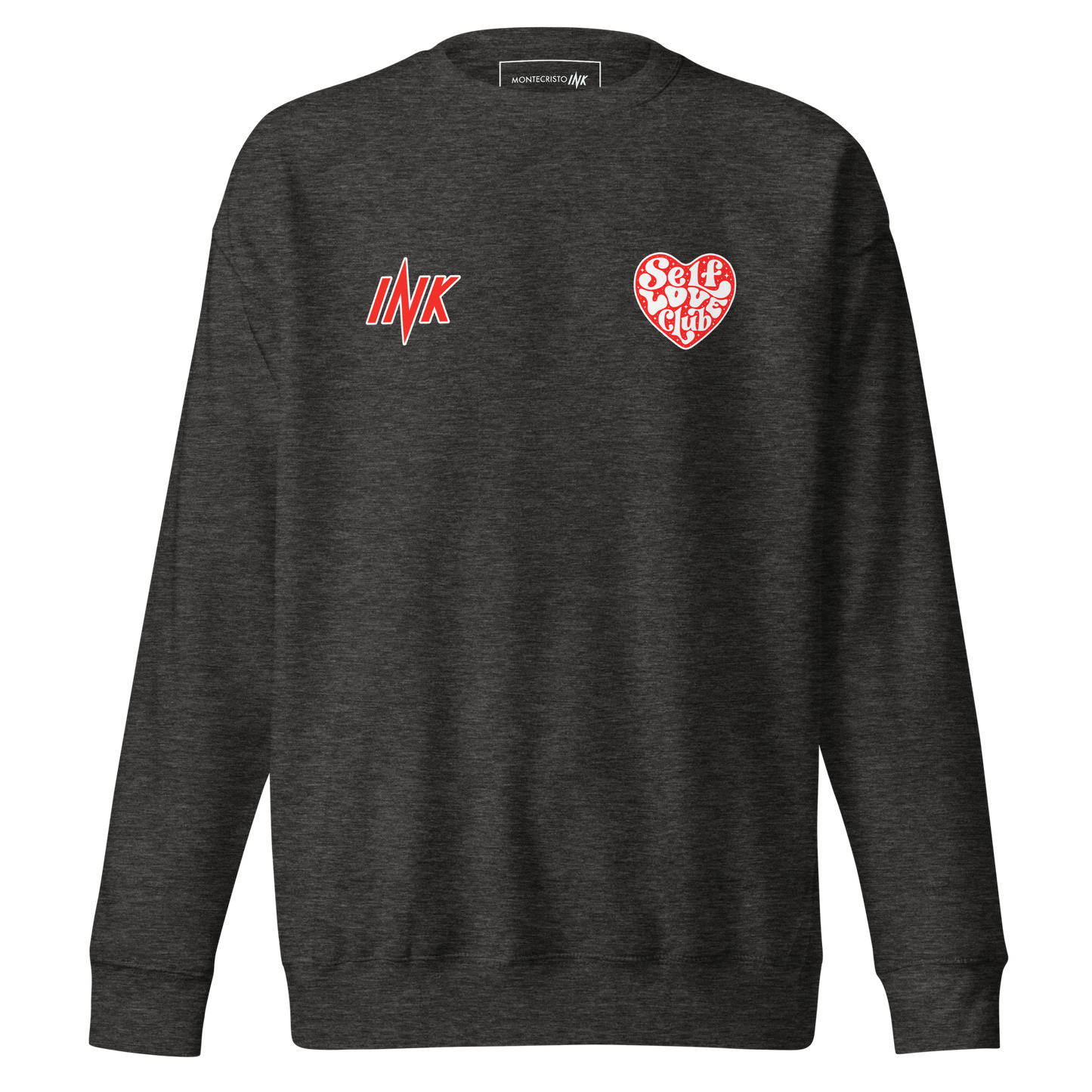 Essential Stylish Crewneck Premium Sweatshirt with "Self Love Club" motif