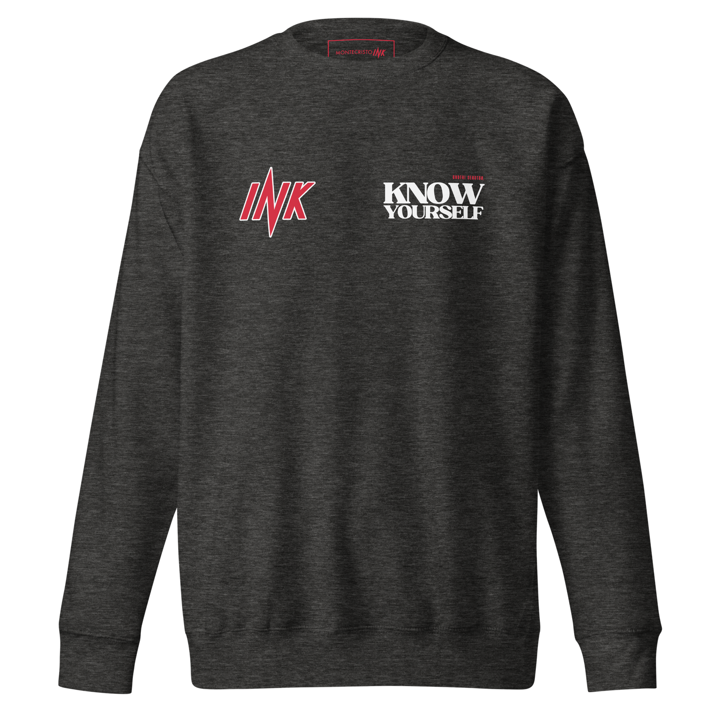 Essential Stylish Crewneck Premium Sweatshirt with "Know Yourself" design