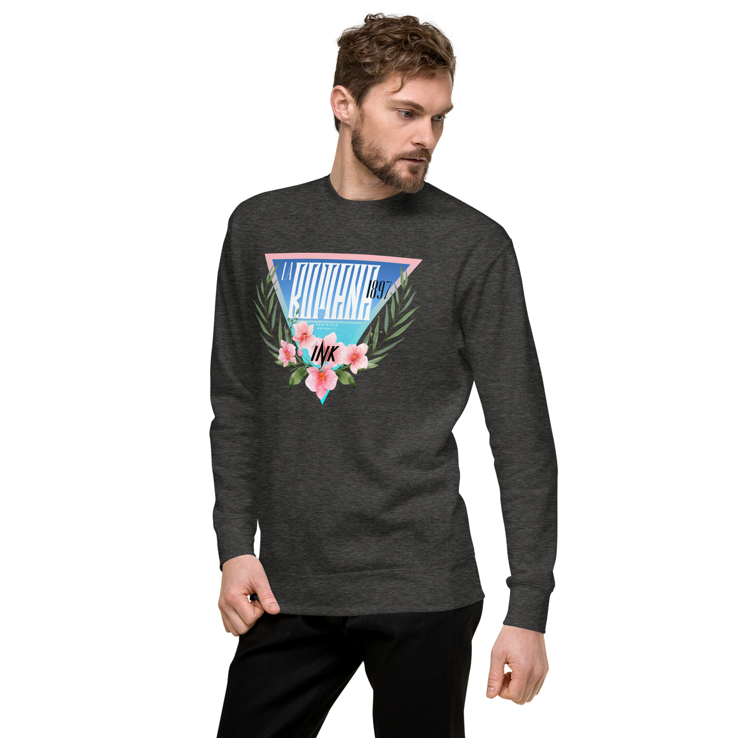 Essential Stylish Crewneck Premium Sweatshirt with “La Romana, 1897” motif